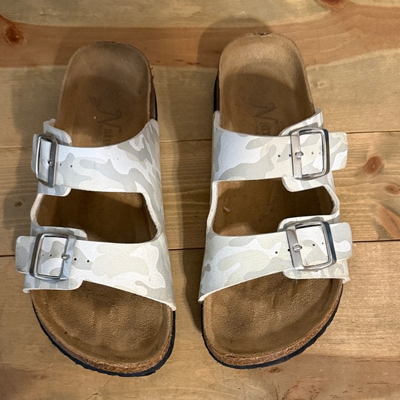Natural Reflections Camouflage Double Strap Sandals - Picture 1 of 3